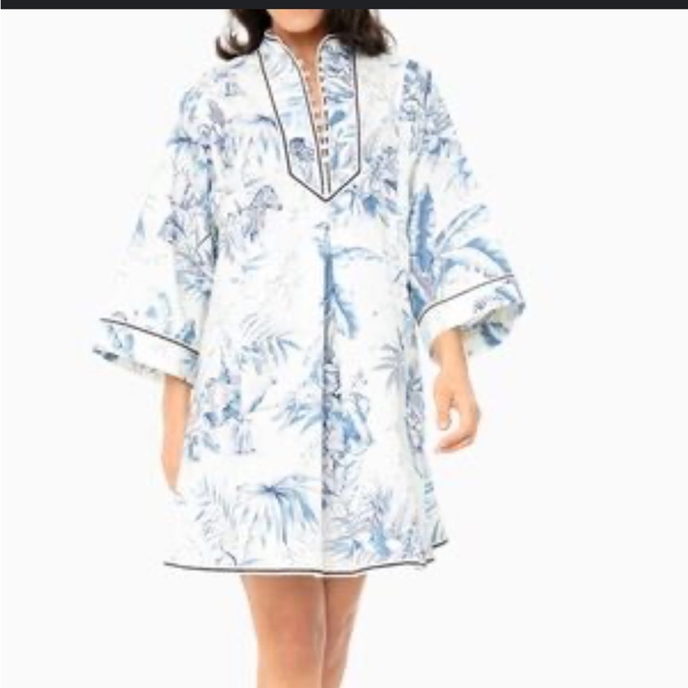 Tuckernuck Blue and White Floral Dress